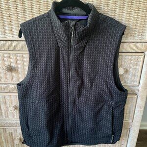 Lululemon Water-Repellent Grid Fleece Hiking Vest - Mens Size Medium, Dark Gray